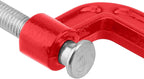 15 PCS 2 Inch Red C Clamps, Malleable Iron G Clamp, Small G Clamps with Sliding T-Handle for Woodworking Welding Building
