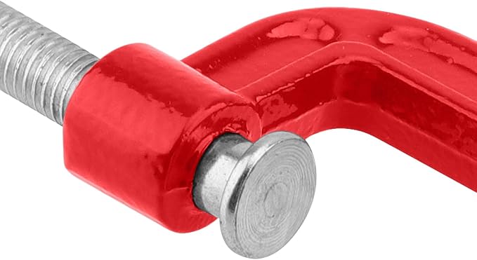 15 PCS 2 Inch Red C Clamps, Malleable Iron G Clamp, Small G Clamps with Sliding T-Handle for Woodworking Welding Building