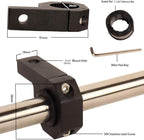 1.125" Tube Clamp Mount Bracket,Roof Roll Cage Holder for Whips,Shovel, LED Light Bar (Pack of 2) (2pcs-1.125" Clamp)