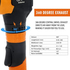 1/2 inch Air Angle Impact Wrench,WORKPAD 370 FT-LB 9.78cm Long Handle Air Impact Wrench