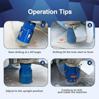 1-3/5 Inch Diamond Core Drill Bit for Porcelain Tile Ceramic Marble Granite Drilling,BRSCHNITT 1pc Vacuum Brazed Diamond Hole Saw with 5/8-11 Thread (40mm)