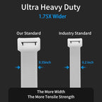 18 inch Black Zip Ties Heavy Duty 100 PACK, 200 LBS Ultra Exclusive Strong Plastic Wire Ties, Large Cable Ties Extra Long Tie Wraps, Indoor and Outdoor UV Resistant