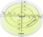 JYK Bubble Spirit Level 60x12mm Degree Marked Surface Circular Level Round Levels Bubble Measuring Layout Tools