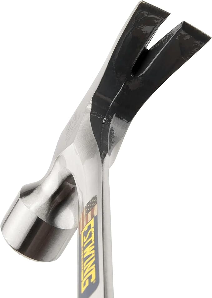 ESTWING Framing Hammer - 30 oz Long Handle Straight Rip Claw with Milled Face & Shock Reduction Grip - E3-30SM