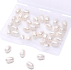 Natural Pearl Beads Rice 6-7mm White Freshwater Cultured Loose Gemstone Beads for DIY Jewelry Making 13.8''/Strand HQ