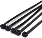 SYD 4 Inch length, 18lb Small size Self Locking Nylon Cable Zip Ties -1000 Piece (Black)