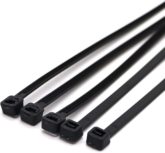 SYD 4 Inch length, 18lb Small size Self Locking Nylon Cable Zip Ties -1000 Piece (Black)