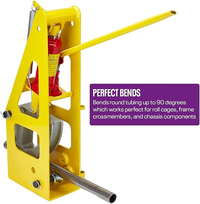 3rd Generation Hydraulic Tubing Bender for Round Tubing, Hydraulic Pipe Bender for Roll Cage Tubing, 1.50 Inch Round Dimple Die