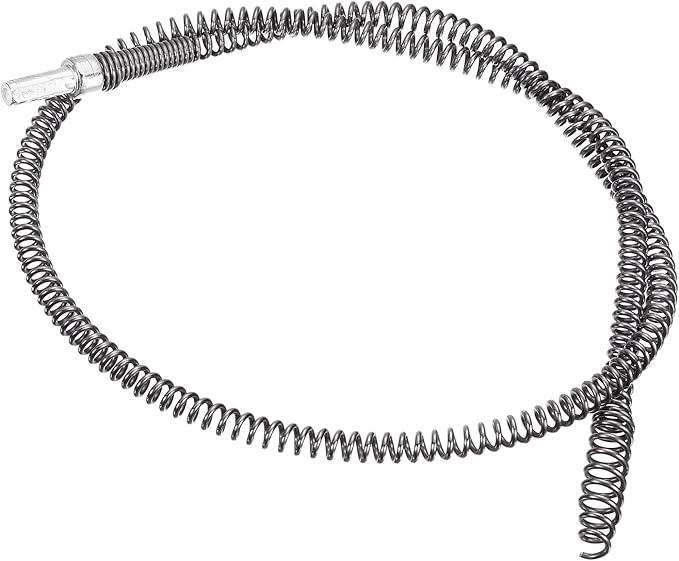 uxcell 3.28Ft Drain Auger Cable, Pipe Cleaning Spring Clog Remover, Flexible Plumbing Snake Pipe Drain Cleaner for Kitchen, Shower Sink