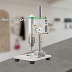 Mini Drill Press, Mini Drilling Machine 0.3-4mm Chuck, Small Bench Drill with Speed Adjustable CNC Machined Drilling Machine for DIY Woodworking Metalwork