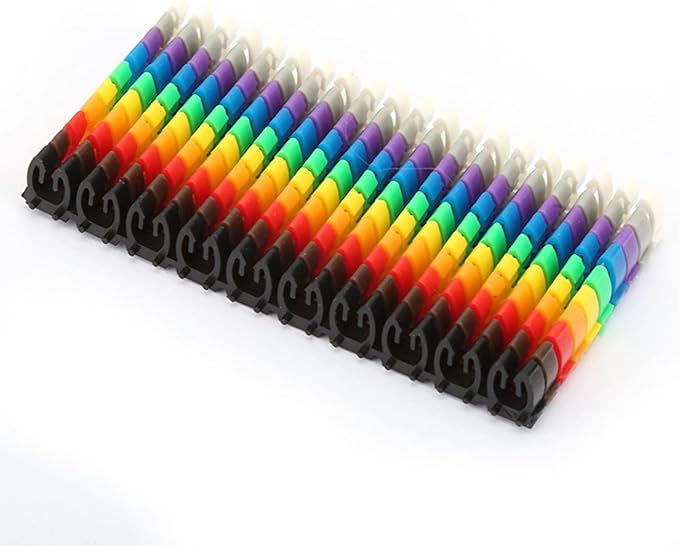 Colorful Wire Number Tube Cable Marker Digital Number Label Tube (100PCS KCM-2.5MM 2.5 Square)