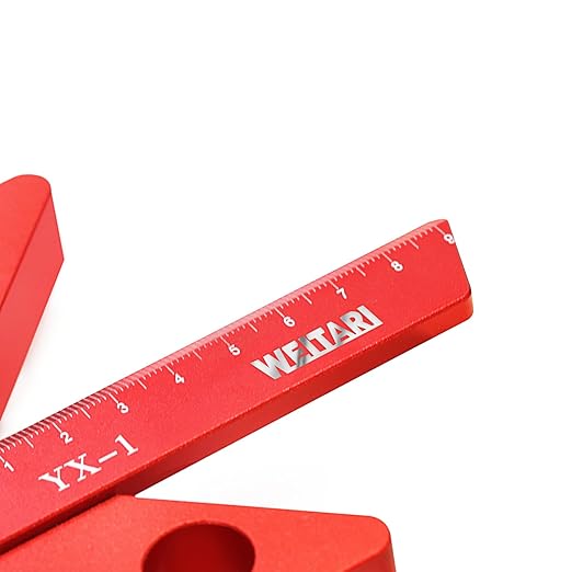 Center Measuring Tool,Center Finder, Line Gauge Center Finder, 45/90 Degree Right Angle Line Gauge Carpenter Ruler,Aluminum Alloy Woodworking Center Scribe Square Center Scribe 90mm
