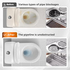 5 Pack 25 Inch Drain Snake, 2025 New Clog Remover, Flexible Hair Removal Tool for Bathroom and Kitchen, Durable Pipe Cleaning Tool for Homeowners (10 Pack)