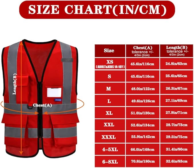 safety vest red