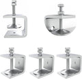 1 Inch Stainless Steel Heavy-Duty Clamp, Stainless Steel C-Shaped Clamp with 0.78-Inch Opening, Suitable for Woodworking Bonding, Cutting and Installation. 4pcs