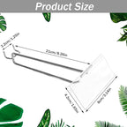 30 Pack Metal Scan Hook with Label Holder, Pegboard Hooks with Price Tag, Stainless Steel Display Pegboard Hooks for 1/8'' to 1/4'' Pegboard Wall for Garage Storage Retail Shop Supplies