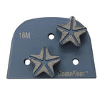 Concrete Floor Grinding Discs, Diamond Metal Grinding Tooling for Lavina Grinders, Concrete Preparation & Thin Epoxy Remove, Double Segments 16 Grit Medium Bond, Pack of 9