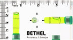 BETHEL 90°/180° Compact Level with Shatterproof Cross-check Magnetic Bubble, Mini Pocket Spirit Level for Picture Hanging Marking Measuring Instruments Layout tools (95×13×51(MM))