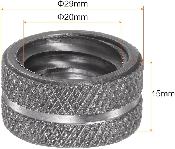 HARFINGTON Pipe Wrench Nut 12" Plumbing Wrench Replacement Knurl Nut Carbon Steel for 12" Adjustable Wrench