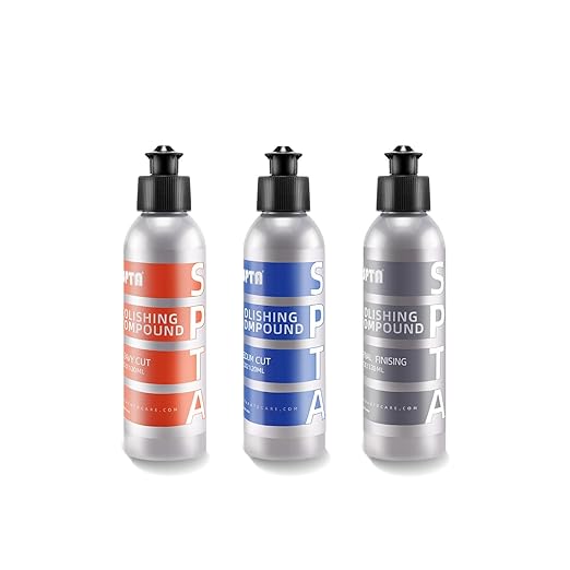 SPTA Polishing Compound Car Scratch & Swirl Remover Rubbing Compound & Finishing Polish Buffing Compound Swirl Remover for Cars Automotive Paint Correction (4.06 oz)