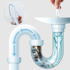 Sewer Drain Brush, Drain Clog Remover, 27.6inch Flexible Long Pipe Hair Clogs Catcher Cleaner Tool for Toilet, Kitchen Sink, Bathroom Tub, Sewer Drain