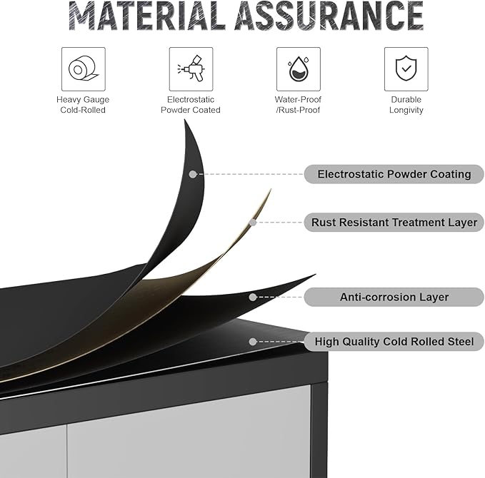 Metal Garage Storage Cabinet with Wheels,31.89" H Steel Lockable Cabinet with 2 Doors and 1 Adjustable Shelf, Small Rolling Cabinets for Home Office, Garage, BlackGrey
