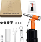 Proster Pneumatic Tool Air Riveter - 3097lbf Pulling Pneumatic Rivet Gun, 6-8KG/C2 Heavy-Duty Air Pop Riveter for 3/32", 1/8", 5/32", 3/16" Capacity