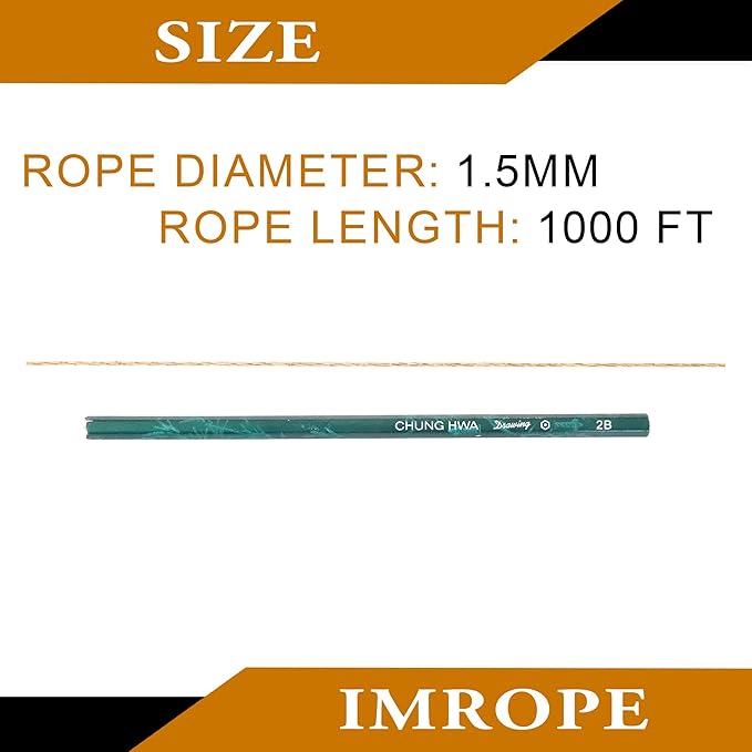 1.5mm x 1000 Feet Natural Jute Rope, Twine for Gardening Tomato Climbing Plant Tie Floristry Crafts Gift Wrapping Packing Decor