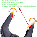 ONDY 4-Pack 6 Inch Spring Clamps, Heavy Duty Plastic Clamps Nylon Clips for Background, Photo Studio and Any More