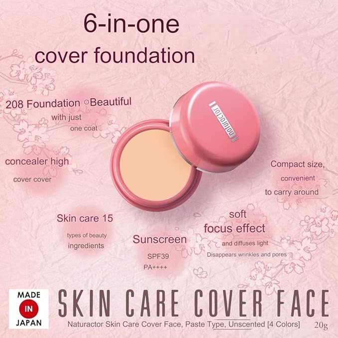 NATURACTOR Concealer 152 Natural Skin Care Cover Face 0.7 oz - Full Coverage Foundation, Made in Japan-VeraVaultWomen