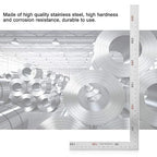 L-Shaped Framing Square Stainless Steel 90 Degree Right Angle Square Ruler Carpenter’s Square Metal Measurement Square Tool(300mm*150mm)