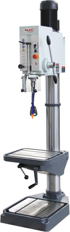 KAKA INDUSTRIAL Gear Head Vertical Drill Press, 2.2kW 220V 3-Phase, 8-Speed (108-1800 RPM), 40mm Max Drilling,150mm Spindle Travel,MT4 Taper,DRO Depth Control GD-40