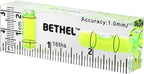 BETHEL Mini Bubble Level - 90°/180° Dual Direction Spirit Level with Shatterproof Design, High Accuracy for Picture Hanging, DIY, Carpentry - Ultra-Compact 75x25x15mm Pocket Leveling Tool