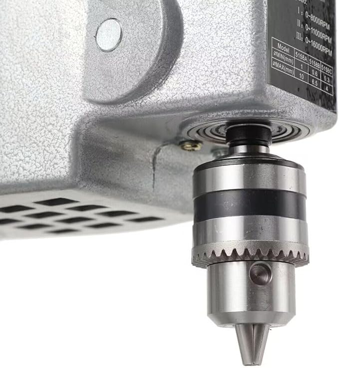 3-Speed Benchtop Drill Press, Electric Bench Wood Drilling Machine for DIY Creation, Small and Precise Work Like Jewelry Making Woodworking Metal Drilling Machine 110V