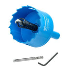 1-3/4 Inch Bi-Metal Hole Saw With Arbor for Metal and Wood Cutting - Hole Cutter Kit for Drywall, PVC Boards, Fiberglass and Vent Pipes