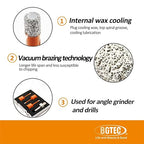 Diamond Core Drill Bit Kit BGTEC Diamond Hole Saw Tile Cutter for Porcelain Tile Ceramic Marble Brick Granite Stone, 5/8"-11 Thread Hole Saw 10/10/10mm+HEX Adapter