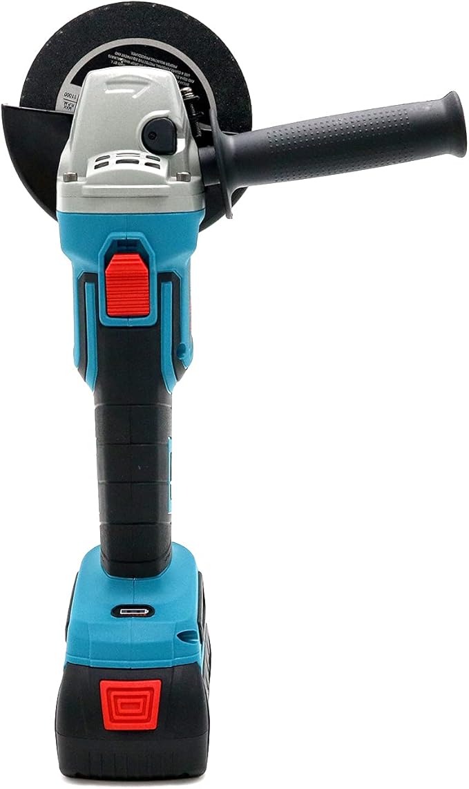 Vikky 20V Cordless Angle Grinder - 8500 RPM Brushless Motor, 5-Inch(125mm), Cutting & Grinding Kit with 20V 4.2Ah Battery & Accessories