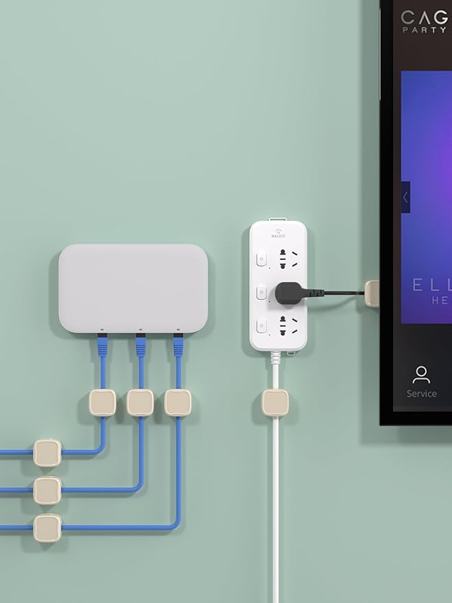 Magnetic Cable Clips, Adjustable Cord Holder Management, Adhesive Wire Keeper Organizer for Home Office Desk Phone PC Car Wall Desktop Nightstand Appliance (9-Pack Beige)