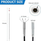 Drain Snake,76 inch Flexible Grabber Claw Pick Up Reacher Tool,Drain Clog Remover - Gutter Cleaning Tools for Home Sink, Bathroom Tub,Drain, Toilet, Tight Spaces
