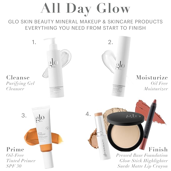 Glo Skin Beauty Purifying Gel Cleanser - Salicylic Acid + Niacinamide Face Wash Balances Skin, Targets Clogged Pores, Excess Oil & Breakouts - Gently Exfoliates & Minimizes Appearance of Fine Lines-VeraVaultWomen