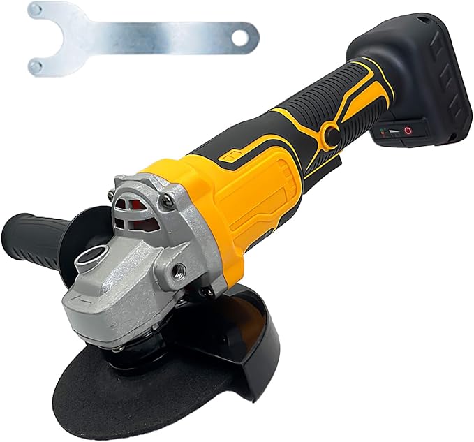 Grinder tool for Dewalt 20V Battery,11000 RPM Electric Brushless Motor,3 Variable Speeds Grinders 4-1/2" Angle Grinder for Cutting, Griding, Polishing(Tool Only) (Yellow)
