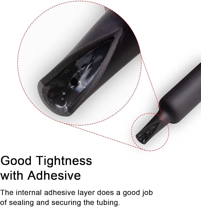 1-1/2 inch ((Diameter)) 3:1 Dual Wall Adhesive Heat Shrink Tubing, Large Glue Lined Marine Cable Sleeve Tube, Premium Wire Wrap Protector for DIY by MILAPEAK (4 Feet, Black)