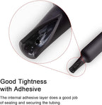 1 inch (Diameter) 3:1 Dual Wall Adhesive Heat Shrink Tubing, Large Glue Lined Marine Cable Sleeve Tube, Premium Wire Wrap Protector for DIY by MILAPEAK (4 Feet, Black)