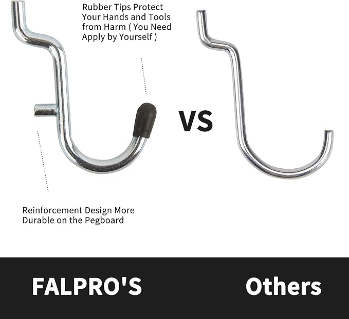 170PCS Pegboard Hooks Assorted | Peg Board Hooks for Hanging Tools - Ideal for Pegboard Organizer