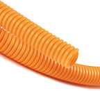 ZhiYo 20FT 1/2” Wire Loom Split Tubing Auto Wire Conduit Flexible Cover | High Temperature Heat Resistant -40F to 257F | Plastic Cover for Electrical Wires & Cables, Orange