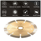 LSS 6 Inch Dry or Wet Cutting General Purpose Power Saw Segmented Diamond Blades for Concrete Stone Brick Masonry (Factory Direct Sale) (6")