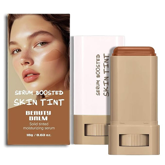 Beauty Balm Serum Boosted Skin Tint – Hydrating Tinted Moisturizer, Lightweight Solid Tinted Foundation Stick for Flawless, Sheer to Medium Coverage, Radiant & Dewy Finish, All-Day Wear (3#, 1)-VeraVaultWomen