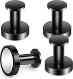 TOPMAGNETS Heavy Duty Black Magnet Hooks, 150Lb Capacity, Strength for Cruise, Garage, Kitchen - 4 Pack