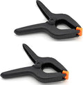 ONDY 2 Pack Of 9” Large Spring Clamps Heavy Duty Nylon Muslin Woodworking Clamps Photo Studio Backdrops Backgrounds Clamps Set, the Jaws Have a Maximum Opening of 4"