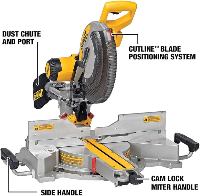 DEWALT Double Bevel Sliding Miter Saw, 12-inch, Compound (DWS780)
